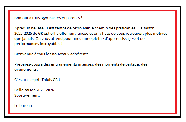 C'est la reprise ! 